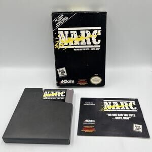 NARC Acclaim Nintendo NES Complete, CIB, USA 1990